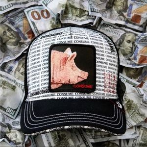 NIB Limited Edition Goorin Brothers “Consume” Pig Trucker Hat